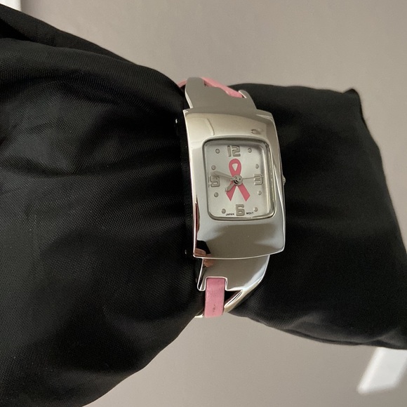 LJ Pink Ribbon Breast Cancer Awareness Watch - Picture 5 of 10